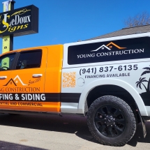 Young Construction Truck